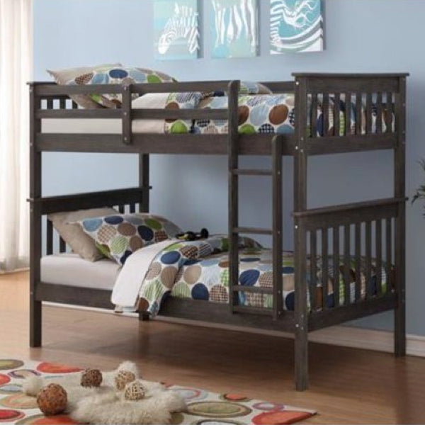 Gray Mission Twin/Twin Bunkbed