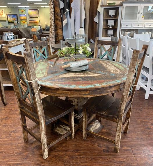 Cabana Round Dining Set – RusticHome-Furniture