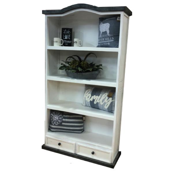 Slate 2 Drawer Bookcase