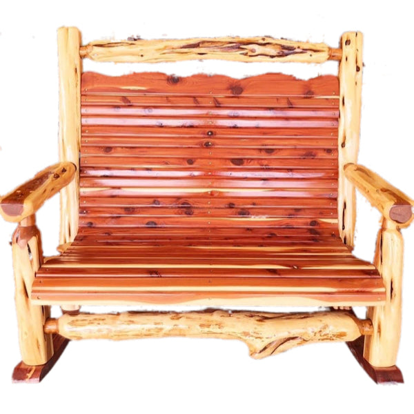 Red Cedar Rocking Chairs Western Red Cedar Adirondack Chair, Ready To