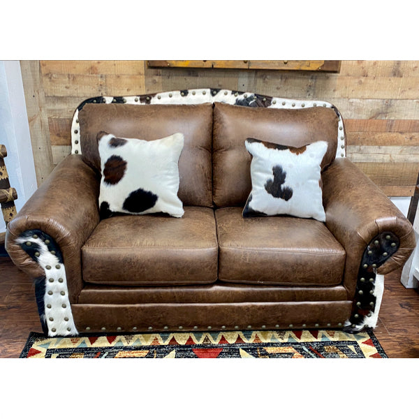 Cowhide Loveseat