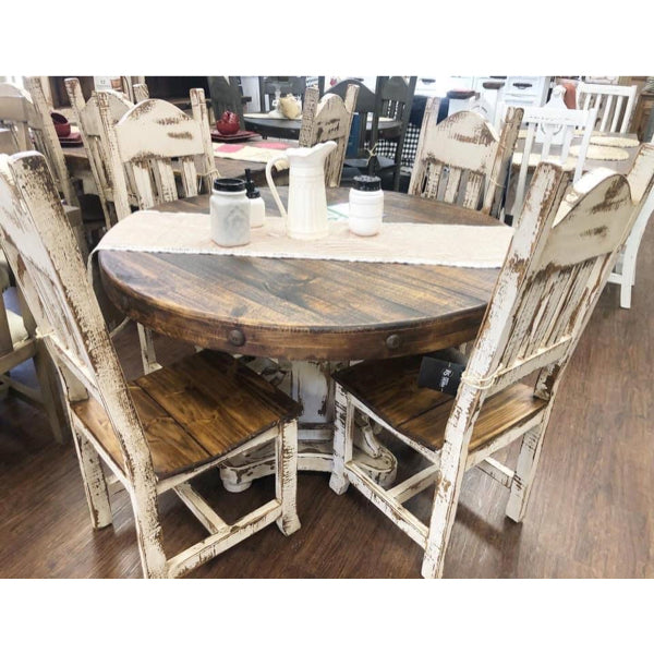 Olde White Round Dining Set - Main Image